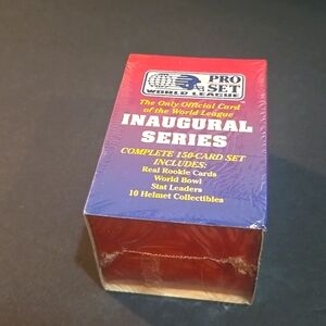 NEW 1991 WORLD LEAGUE INAUGURAL PRO CARD SET COMPLETE 150 CARDS SEALED